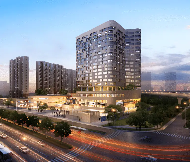 Office building 3D Architectural Walkthrough animation by Cloudzure, showcasing creative design and architectural details.